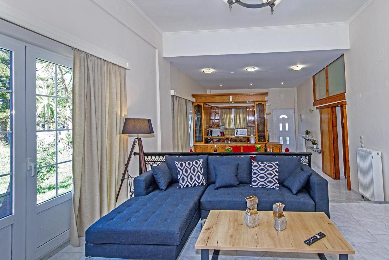 Platanias Villa Spyros Bagian luar foto